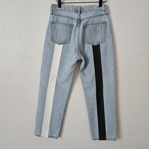 Still Here Black And White TATE jeans Size 27 Button fly Made in USA